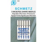 Schmetz Microtex (Sharp) Sewing Machine Needles, Various Assorted Sizes 60/8, 70/10 and 80/12