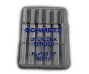 SCHMETZ Sewing Machine Chrome Finish Needle ELX705CF-80