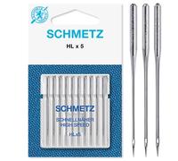 Schmetz Sewing Machine Needles - High Speed HLx5 (High Speed Professional Quilting), Pack of 10 Assorted 75/11 & 90/14