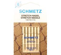 Schmetz Stretch Sewing Machine Flat Shank Needles, 130/705 H-S, Thickness 75/11, Pack of 5