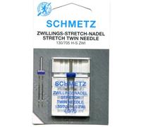 Schmetz Stretch Twin Sewing Machine Needle - Size: 4.0/75 (75 4.0mm Gap)