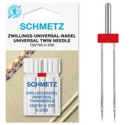 Schmetz Twin Universal Machine Needles - Full Range of Sizes Available! (4mm (80/12))