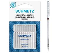 SCHMETZ | 10 Sewing Machine Needles | Universal | 130/705 H | Size 120/19