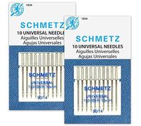 SCHMETZ Universal (130/705 H) Household Sewing Machine Needles - Size 90/14-2 Cards - 20 Needles