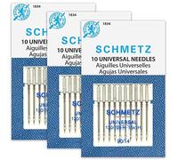SCHMETZ Universal (130/705 H) Household Sewing Machine Needles - Size 90/14-3 Cards - 30 Needles