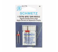 Schmetz Universal Twin Double Sewing Machine Needle, Size 6.0/100