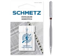 Schmetz Hemstitch Sewing Machine Needles - 120 Wing, Decorative Embroidery & Broderie Anglaise - Ideal for Linen & Loosely Woven Fabrics - 1 Piece