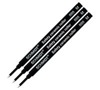Schmidt 3 Pack 888 Black Medium Rollerball Refill