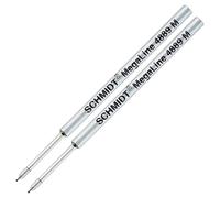 Schmidt: 4889 Pressurised Refill for Fisher Space Pen SPR4, Black Ink, Medium Size, Pack of 2.