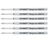 Schmidt: 4889 Pressurised Refill for Fisher Space Pen SPR4, Blue Ink, Medium Size, Pack of 6.