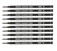 Schmidt 888 Rollerball Black Medium Refill Waterman Compatible Refills x 10