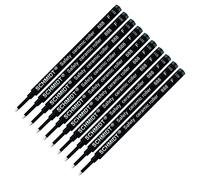Schmidt 888 Safety Ceramic Rollerball Refill - Black Ink (Fine Tip 0.6mm) - Pack of 10