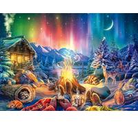 Campfire Romance under a Starry Sky