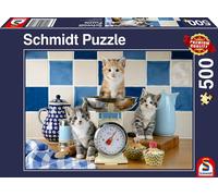 Schmidt Cats in The Kitchen 500 Piece Jigsaw Puzzle