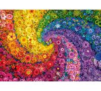 Schmidt | Colourful Swirl Age 14+ of Flowers (2,000 Pieces) | Jigsaw Puzzle | Ages 14+ | 1+ Players