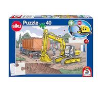 Schmidt | Digger Puzzle & Play 40 Piece Puzzle - Includes SIKU model | Children's Puzzle | Ages 4+