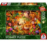 Schmidt Flowers, Fur and Feathers Jigsaw Puzzle (1000 Pieces)