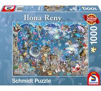 Schmidt | Ilona Reny: Blue Skies of Christmas (1,000 pieces) | Jigsaw Puzzle | Ages 12+