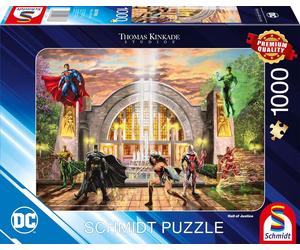 Schmidt Kinkade DC: The Hall of Justice Jigsaw Puzzle (1000 Pieces)