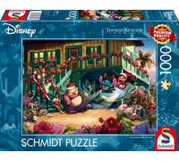Schmidt Kinkade Disney Lilo & Stitch Aloha Christmas Jigsaw Puzzle 1000 Pieces