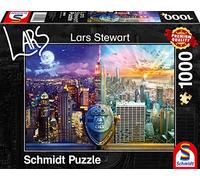 New York Night and Day: Schmidt Lars Stewart Premium Collection Jigsaw Puzzle