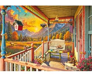 Schmidt | Mountain Veranda | 1,000 Piece Jigsaw Puzzle | Age 14+ | Jigsaw Puzzle | Age 14+