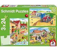 3 Jigsaw Puzzles - On the Farm