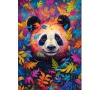 Panda Bear in the Rainbow Forest