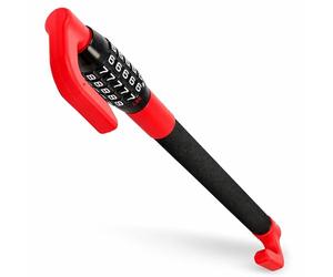 SCHMIDT security tools LS-2000 Pedal Steering Wheel Lock 49.5 - 78 cm Car Truck Anti-Theft Pedal Lock Immobiliser Steering Wheel Lock with Combination Lock