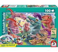 Schmidt | Small Dinosaurs, Big Adventures (100 Pieces) | Kids Jigsaw Puzzle | Ages 6+ | 1+ Players