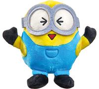 Schmidt Spiele 42726 Minions Laughing Bob Plush Figure, 14 cm, Multi-Coloured