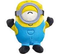 Schmidt Spiele 42730 Minions Stuart Laughing Plush Figure, 15 cm, Multi-Coloured