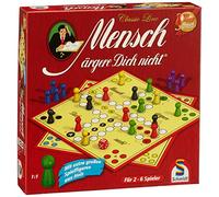 Schmidt Spiele 49330 Classic Line, "Mensch Angere Dich nicht", with Extra Large Wooden Toy Figures, FFP, Multi-Coloured