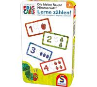 Schmidt Spiele 51238 Very Hungry Caterpillar Learn to Count Travel Game in Metal Tin