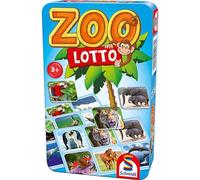 Schmidt Spiele 51433 Zoo Lotto, Bring me with Game in The Metal tin, Multicoloured