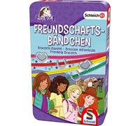 Schmidt Spiele 51440 Schleich, Horse Club, Friend Ribbon, Bring Me with Game in Metal Tin