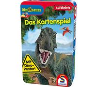 Schmidt Spiele 51450 Dinosaurs Travel Game Bring Me with Game in Metal Tin Colourful