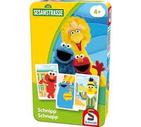 Schmidt Spiele 51452 Sesame Street Snap Travel Game Bring Me with Game in a Metal Tin Normal