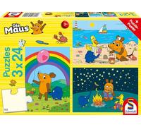 Schmidt Spiele 56212 The Mouse, Good Friends, 3 x 24 Pieces Children's Puzzle