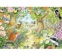 Schmidt Spiele 56370 Animals in The Forest, Jigsaw Puzzle, 100 Piece