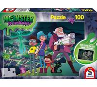 Schmidt Spiele 56476 Monster Loving Maniacs, Night Over Scary Break, 100 Pieces, Children's Puzzle, Colourful