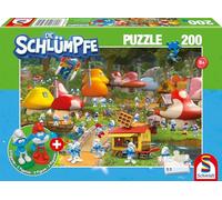 Schmidt Spiele 56525 The Smurfs In Smurfs 200 Pieces Children's Puzzle with 2 Figures Multi-Coloured