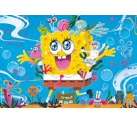 Schmidt Spiele 56545 Spongebob, Adventure in Bikini Bottom, 100 Pieces, Children's Puzzle Made of Grass Cardboard, Multi-Coloured