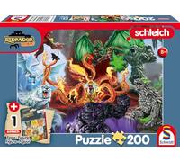 Schmidt Spiele 56566 Eldrador, nasty creatures, 200 pieces, children's puzzle, with an original Schleich figure