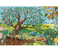 Schmidt Spiele 56573 Animals in the Garden, 60 Pieces Children's Puzzle Made of Grass Cardboard
