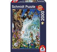 Schmidt Spiele 57386 in the Valley of Water Fairies 2000 Piece Jigsaw Puzzle One Size
