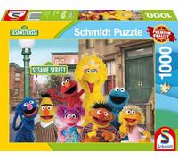 Schmidt Spiele 57574 Sesame Street, A Reunion with Good Old Friends, 1000 Pieces, Multi-Colour, Normal