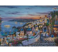 Schmidt Spiele 58647 Santorini Sunset, Robert Finale, 1000 Piece Puzzle