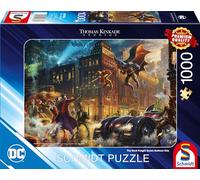 Schmidt Spiele 58786 Thomas Kinkade, Warner, The Dark Knight Saves Gotham City, 1000 Pieces, Multi-Coloured