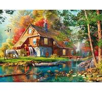 Schmidt Spiele 58881 Watermill in Autumn, 1000 Piece Puzzle